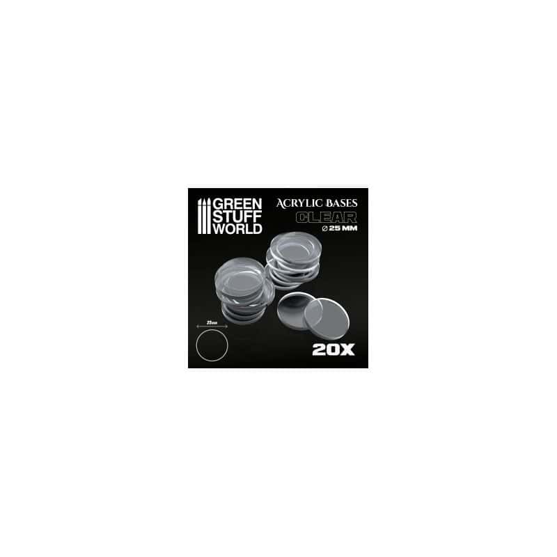Socles Acryliques ROND 25 mm Transparent Socles Acryliques ROND 25 mm Transparent