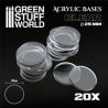 Socles Acryliques ROND 25 mm Transparent