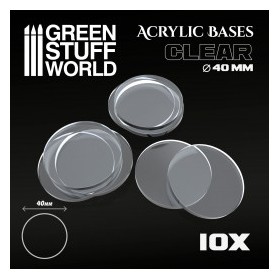 Socles Acryliques ROND 40 mm Transparent