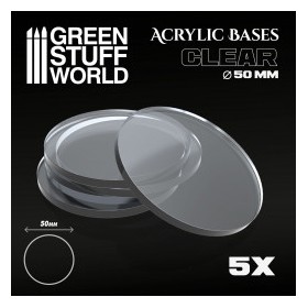 Socles Acryliques ROND 50 mm Transparent