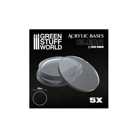 Socles Acryliques ROND 50 mm Transparent