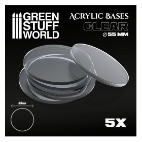Socles Acryliques ROND 55 mm Transparent