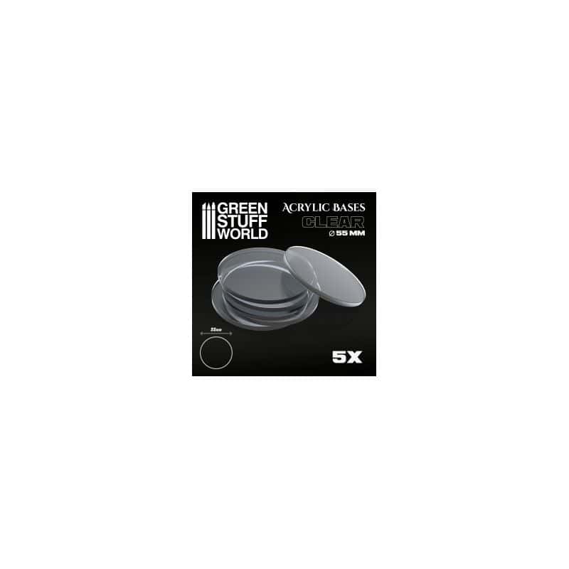Socles Acryliques ROND 55 mm Transparent Socles Acryliques ROND 55 mm Transparent