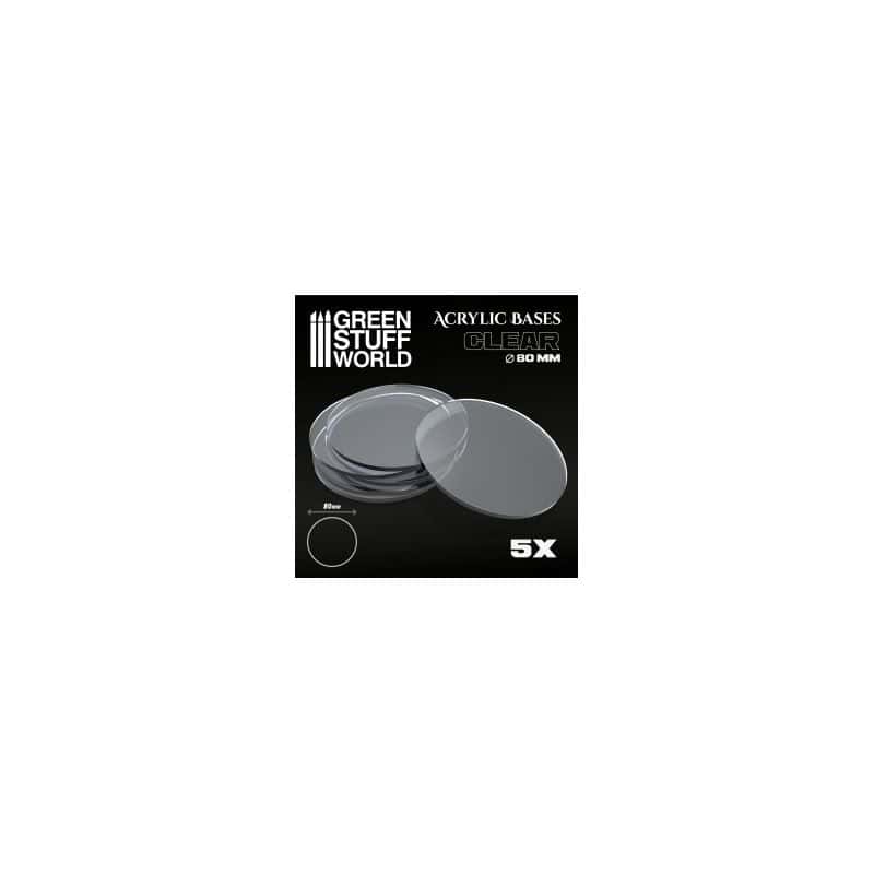Socles Acryliques ROND 80 mm Transparent Socles Acryliques ROND 80 mm Transparent