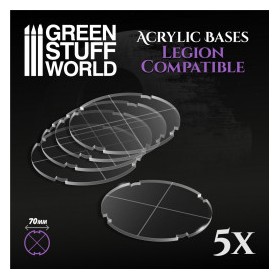 Socles ROND 70 mm en Acrylique (Legion)