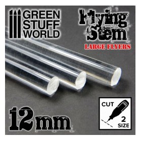 Tiges Acryliques ROND 12 mm Transparent
