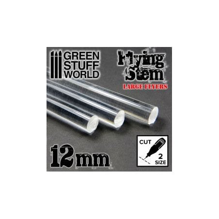 Tiges Acryliques ROND 12 mm Transparent