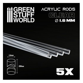 Tiges Acryliques ROND 16 mm Transparent