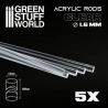 Tiges Acryliques ROND 16 mm Transparent