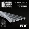 Tiges Acryliques ROND 24 mm Transparent