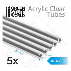 Tiges Acryliques ROND 5 mm Transparent