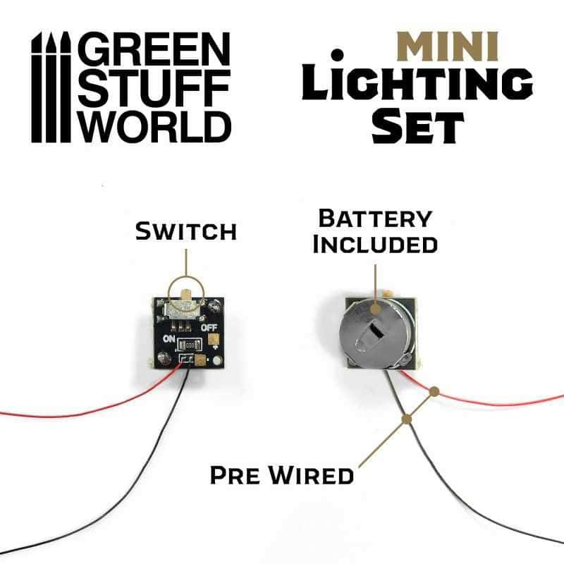Mini kit d'éclairage avec interrupteur et pile CR927 Mini kit d'éclairage avec interrupteur et pile CR927
