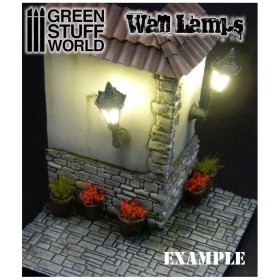 10x Lampadaires classiques de MUR avec LED