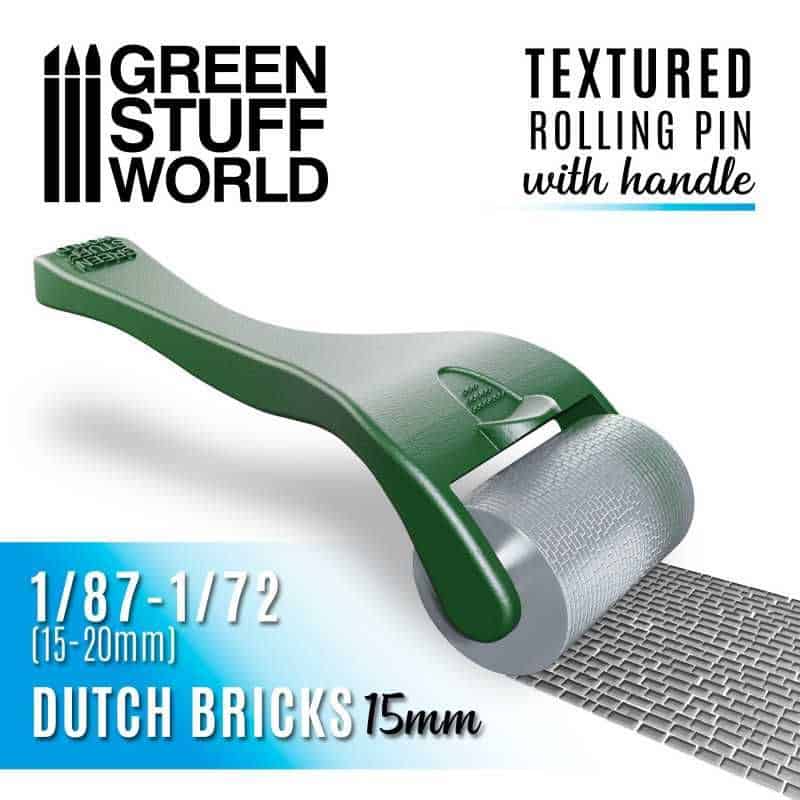 Rouleau texturé avec poignée - BRIQUES hollandaise 15mm Rouleau texturé avec poignée - BRIQUES hollandaise 15mm
