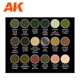 WWII & MODERN US COLORS - SIGNATURE SET BY ADAM WILDER