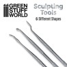 3x outils de sculpture