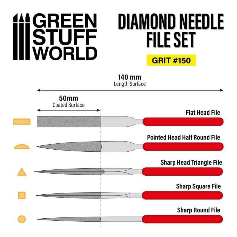 LIMES aiguille diamant - Grain 150 LIMES aiguille diamant - Grain 150