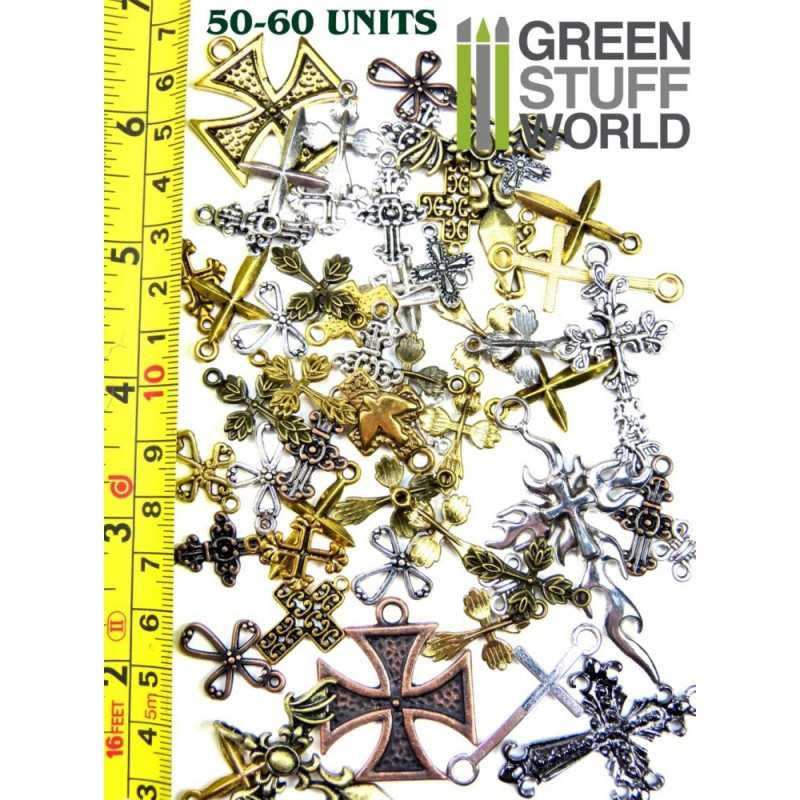 perles CROIX GOTHIQUES  Set 85gr