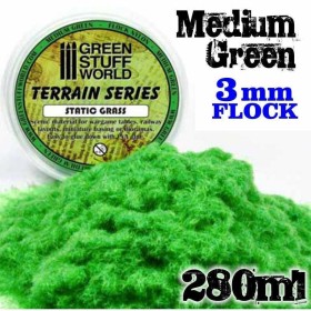 Herbe Statique 3 mm - Vert Moyen - 280ml