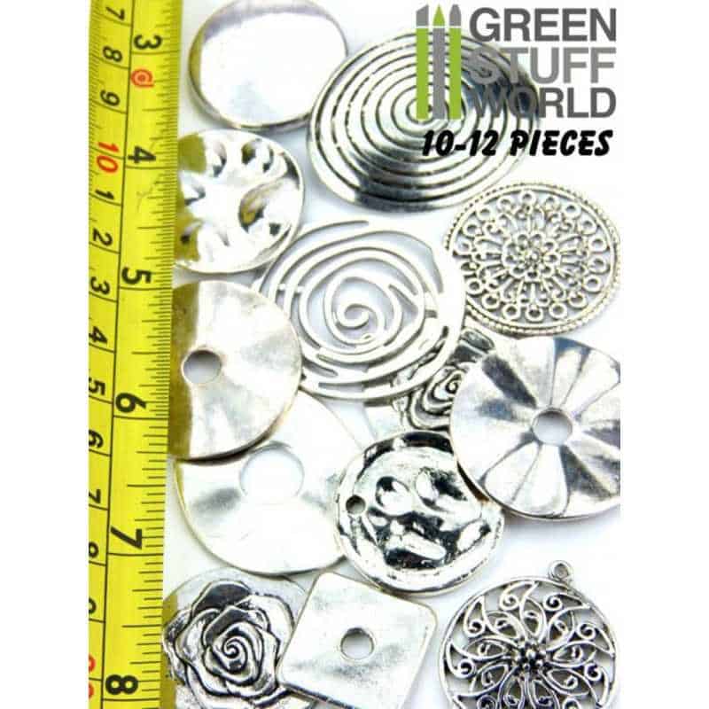perles CONNECTEURS ronds Set 85gr - Grands perles CONNECTEURS ronds Set 85gr - Grands