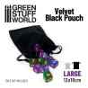 Grand Pochette en Velours - Noir - 13x18cm