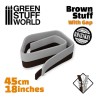 Résine Marron en bande 45 cm - 18 pouces AVEC SÉPARATION